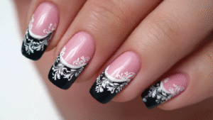 Classic French nail art Naily.site