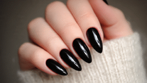 black nail ideas Naily.site