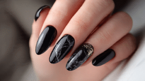 black nail ideas Naily.site