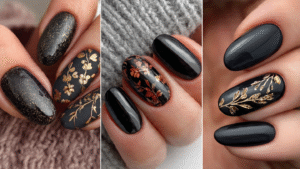 black nail ideas Naily.site